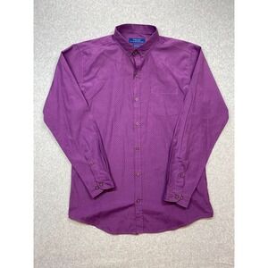 Zara Shirt Mens Large Slim Fit Purple Casual Party Workwear Office Event Cocktai